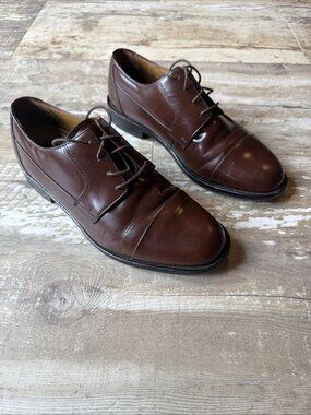 BOSTONIAN Classics First Flex Dress Shoes Brown Leather Men’s 10